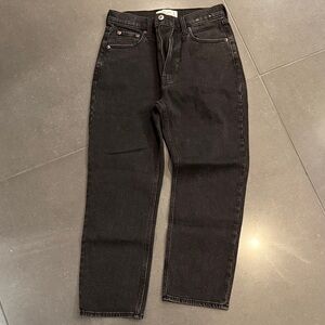 Abercrombie ankle straight ultra high rise jeans